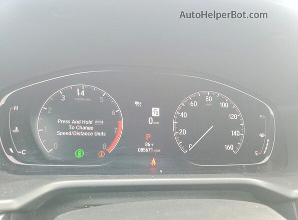 1HGCV1F3XNA031765 2022 HONDA ACCORD Red Vista del cuadro de instrumentos