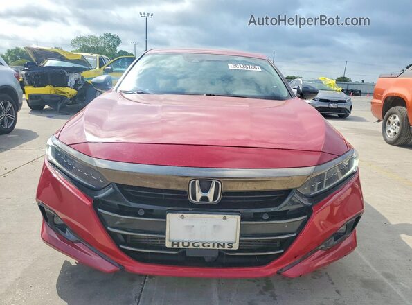 1HGCV1F3XNA031765 2022 HONDA ACCORD Red Vista frontal