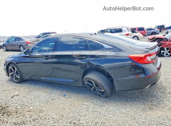 1HGCV1F3XNA085809 2022 HONDA ACCORD Black Հետևի ձախ