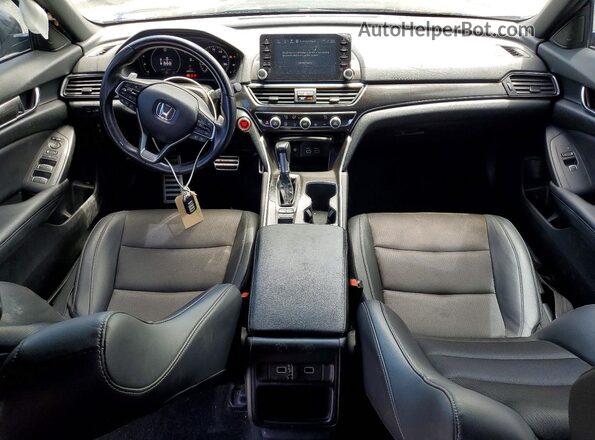 1HGCV1F3XNA085809 2022 HONDA ACCORD Black Առջևի վահանակի տեսք