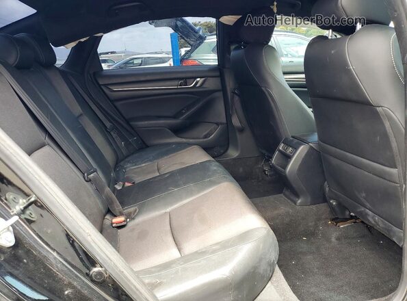 1HGCV1F3XNA085809 2022 HONDA ACCORD Black Հետևի նստատեղերի տեսք