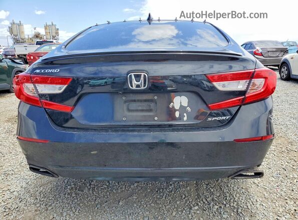 1HGCV1F3XNA085809 2022 HONDA ACCORD Black Հետևի տեսք