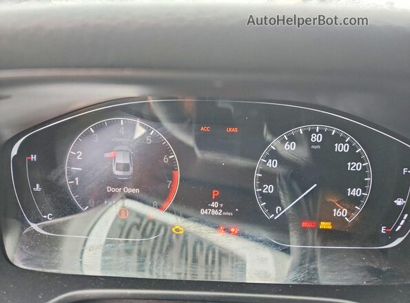 1HGCV1F40KA002845 2019 HONDA ACCORD Black Սարքավորումների վահանակի տեսք