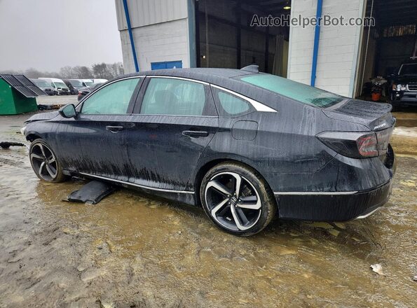 1HGCV1F40KA002845 2019 HONDA ACCORD Black Հետևի ձախ