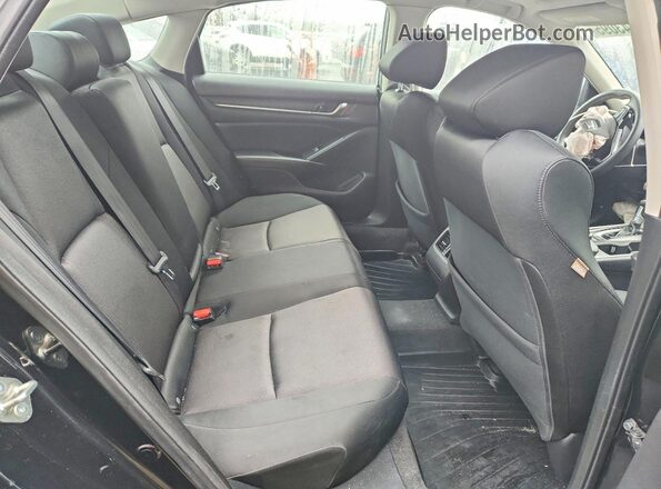 1HGCV1F40KA002845 2019 HONDA ACCORD Black Հետևի նստատեղերի տեսք