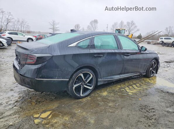 1HGCV1F40KA002845 2019 HONDA ACCORD Black Հետևի աջ
