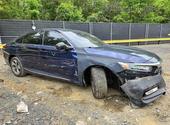 1HGCV1F40LA030954 2020 HONDA ACCORD Blue Առջևի աջ
