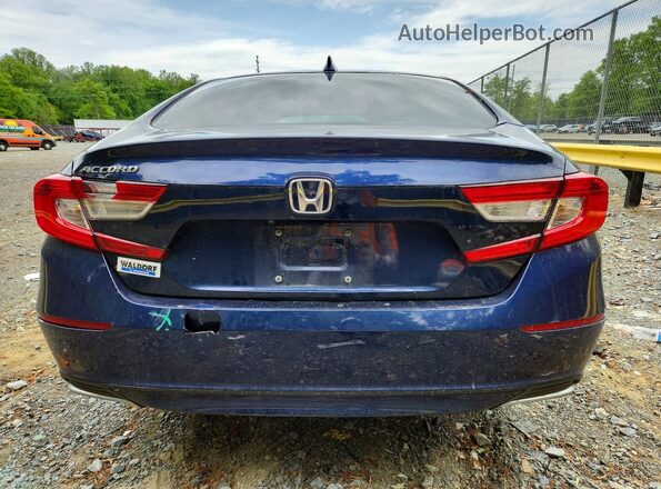 1HGCV1F40LA030954 2020 HONDA ACCORD Blue Հետևի տեսք