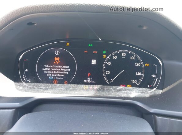 1HGCV1F40LA110660 2020 HONDA ACCORD Gray Widok tylnych siedzeń