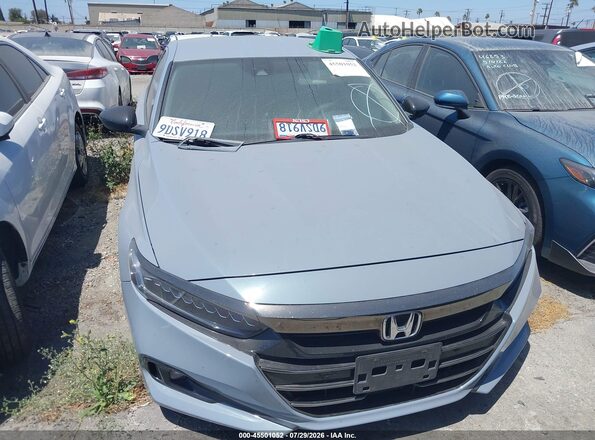 1HGCV1F40MA051580 2021 HONDA ACCORD Gray Widok zestawu wskaźników