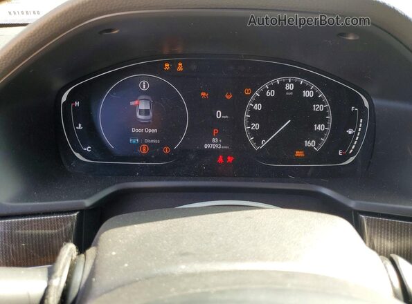 1HGCV1F40MA095692 2021 HONDA ACCORD Black Widok zestawu wskaźników