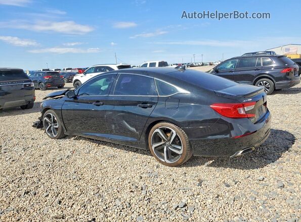 1HGCV1F40MA095692 2021 HONDA ACCORD Black Tył lewy