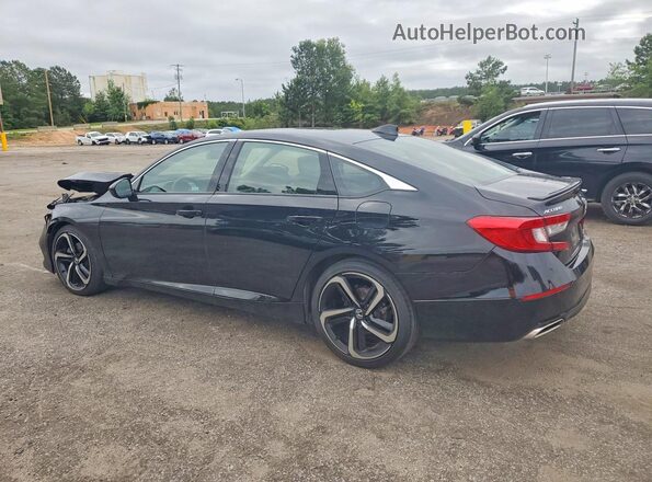 1HGCV1F40MA101877 2021 HONDA ACCORD Black უკანა მარცხენა