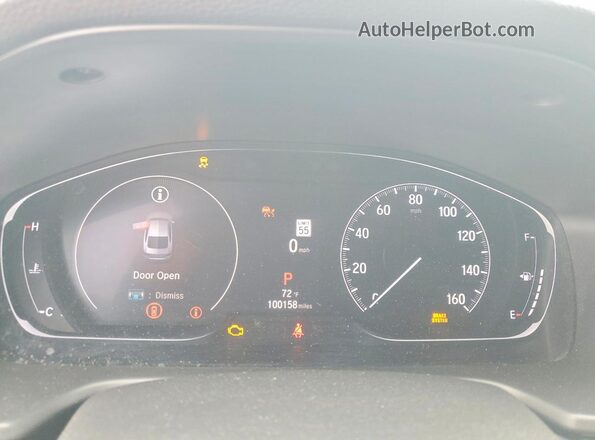1HGCV1F40MA101877 2021 HONDA ACCORD Black ხელსაწყოთა პანელის ხედი