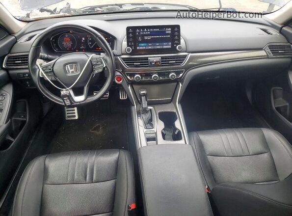 1HGCV1F40MA101877 2021 HONDA ACCORD Black წინა პანელის ხედი