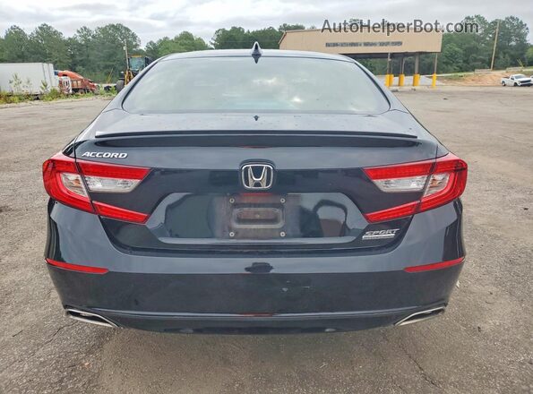 1HGCV1F40MA101877 2021 HONDA ACCORD Black უკანა ხედი
