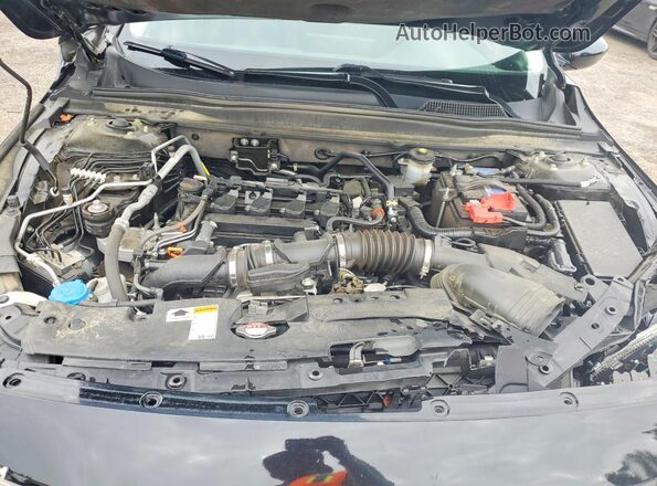 1HGCV1F40MA101877 2021 HONDA ACCORD Black უკანა სალონის ხედი