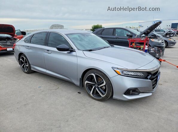 1HGCV1F40NA108717 2022 HONDA ACCORD Silver Delantero derecho