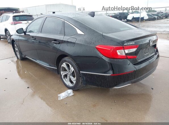 1HGCV1F41JA106663 2018 HONDA ACCORD Black Задня ліва чверть