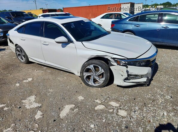 1HGCV1F41JA112284 2018 HONDA ACCORD White Delantero derecho