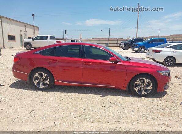 1HGCV1F41JA136178 2018 HONDA ACCORD Red Rear interior view