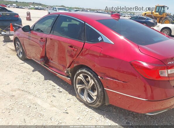 1HGCV1F41JA136178 2018 HONDA ACCORD Red Front view