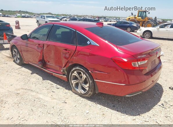 1HGCV1F41JA136178 2018 HONDA ACCORD Red Rear left
