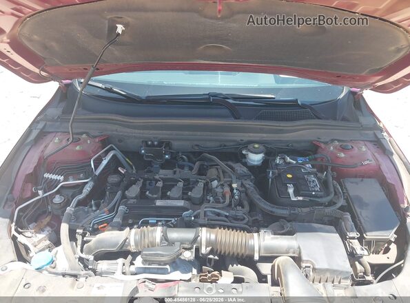 1HGCV1F41JA136178 2018 HONDA ACCORD Red Rear view