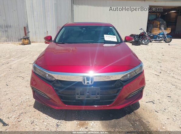 1HGCV1F41JA136178 2018 HONDA ACCORD Red Instrument cluster view