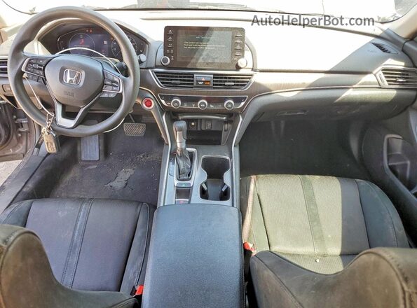 1HGCV1F41KA017743 2019 HONDA ACCORD Gray Widok deski rozdzielczej