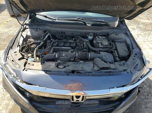 1HGCV1F41KA017743 2019 HONDA ACCORD Gray Widok wnętrza z tyłu