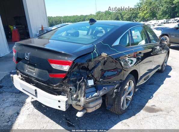 1HGCV1F41KA123965 2019 HONDA ACCORD Черный Вид спереди