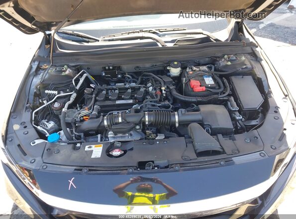 1HGCV1F41KA123965 2019 HONDA ACCORD Черный Вид сзади