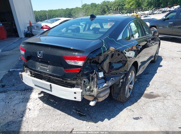 1HGCV1F41KA123965 2019 HONDA ACCORD Черный Задняя правая четверть