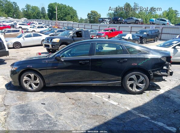 1HGCV1F41KA123965 2019 HONDA ACCORD Черный Панорамный вид салона 360°