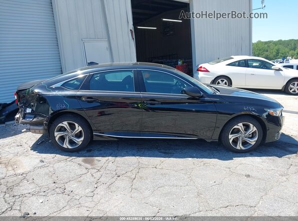 1HGCV1F41KA123965 2019 HONDA ACCORD Черный Вид задней части салона