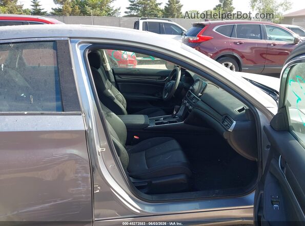 1HGCV1F41KA177735 2019 HONDA ACCORD Gray Front interior view