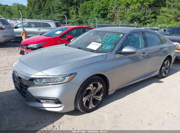 1HGCV1F41KA177735 2019 HONDA ACCORD Gray Front left