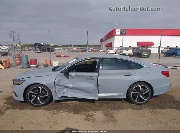 1HGCV1F41MA028003 2021 HONDA ACCORD Light Blue 