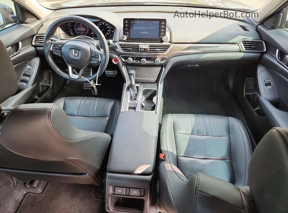 1HGCV1F41MA119014 2021 HONDA ACCORD Black Dashboard view