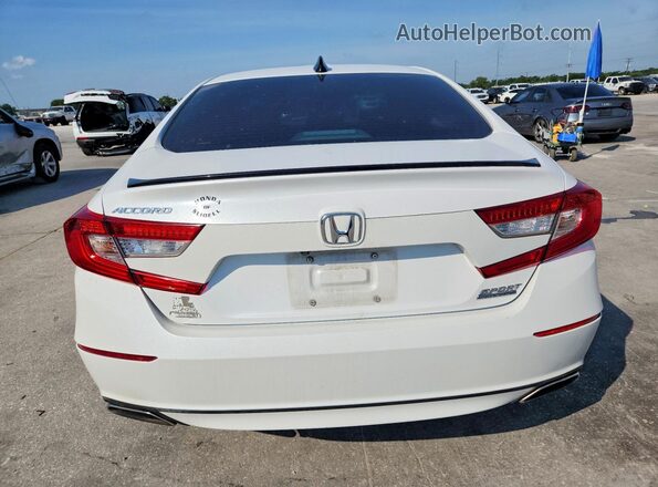 1HGCV1F41MA121796 2021 HONDA ACCORD Белый Вид сзади
