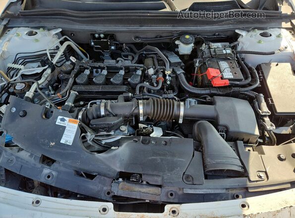 1HGCV1F41MA121796 2021 HONDA ACCORD Белый Вид задней части салона