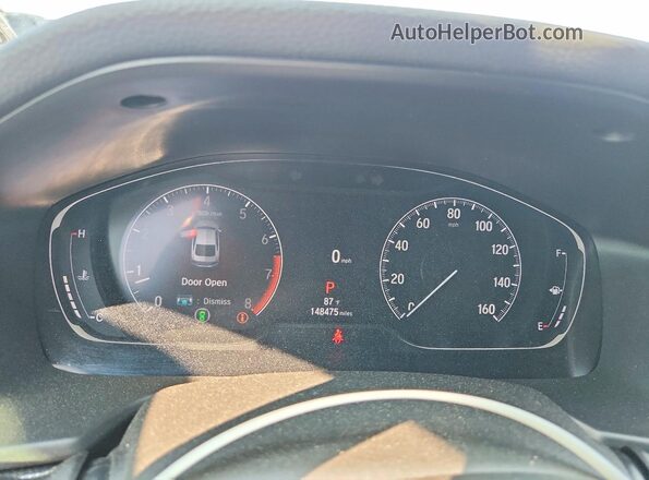 1HGCV1F41MA121796 2021 HONDA ACCORD Белый Вид щитка приборов