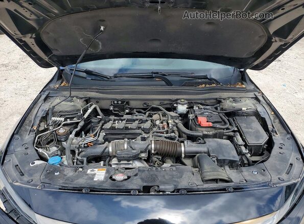 1HGCV1F41NA071354 2022 HONDA ACCORD Black Vista del compartimento del motor
