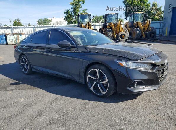 1HGCV1F42MA038362 2021 HONDA ACCORD Black 