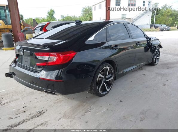 1HGCV1F42NA017528 2022 HONDA ACCORD Black Задня права чверть