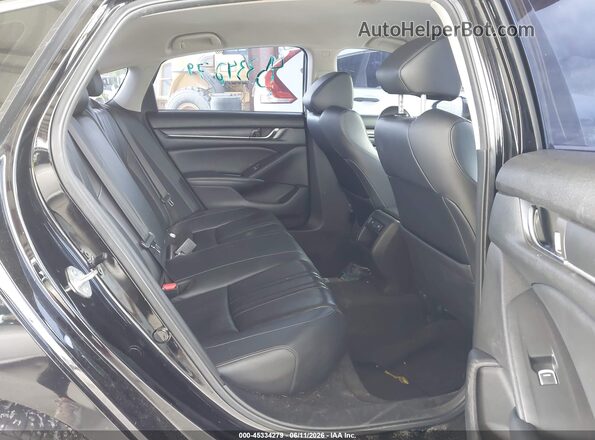 1HGCV1F42NA017528 2022 HONDA ACCORD Black Вид наклейки з VIN-кодом