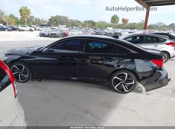 1HGCV1F42NA017528 2022 HONDA ACCORD Black Панорамний вид салону 360°