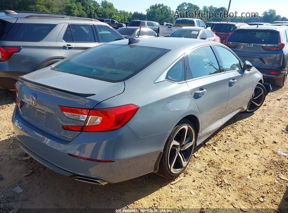 1HGCV1F42NA027802 2022 HONDA ACCORD Blue Задня права чверть