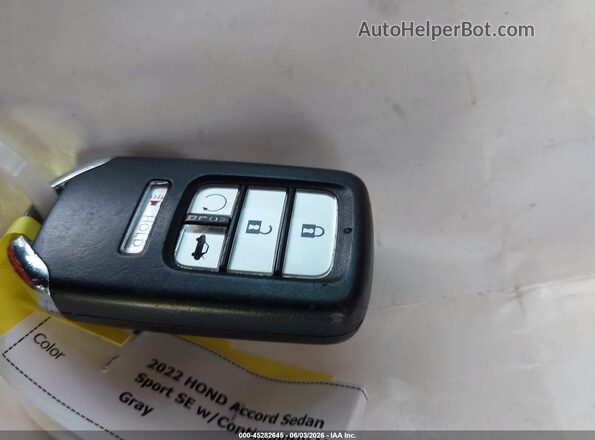 1HGCV1F42NA074196 2022 HONDA ACCORD Blue Widok deski rozdzielczej